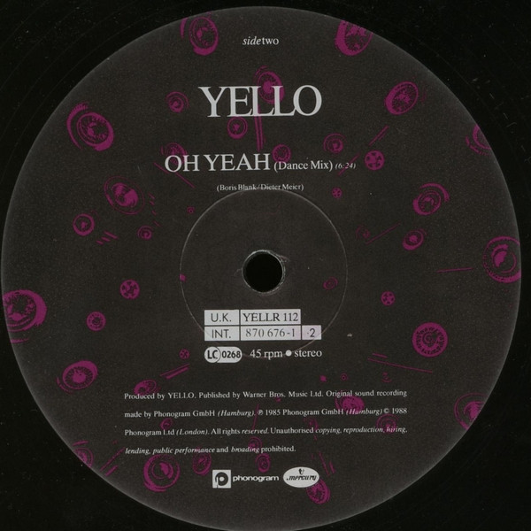 Yello - The Race | Mercury (YELLR 112) - 4