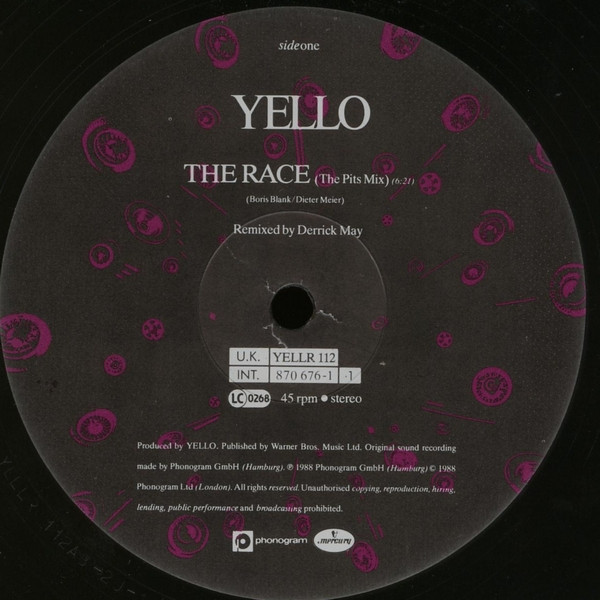 Yello - The Race | Mercury (YELLR 112) - 3