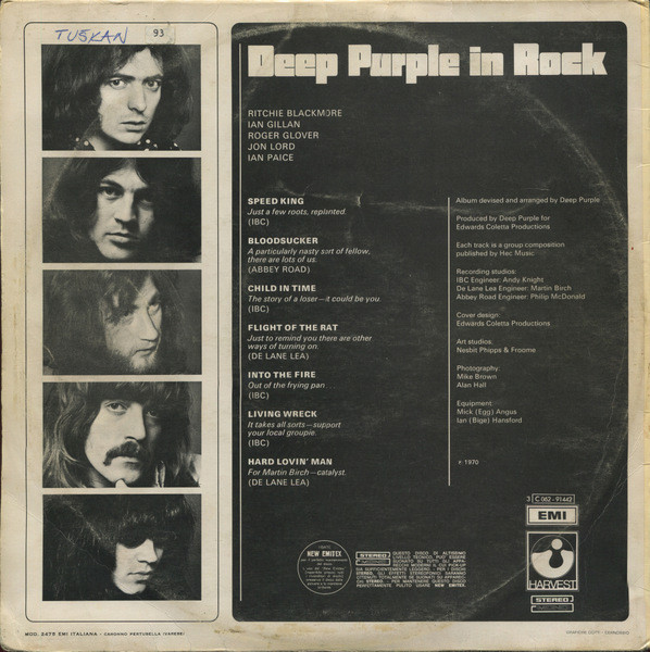 Deep Purple - In Rock | Harvest (3C 062-91 442) - 2