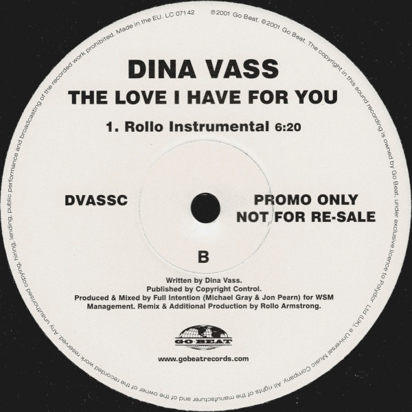 Dina Vass - The Love I Have For You (Rollo Remixes) | Go! Beat (DVASSC) - 4