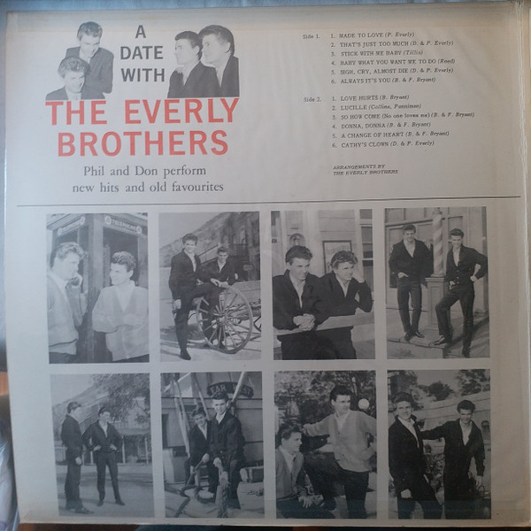 Everly Brothers - A Date With The Everly Brothers | Warner Bros. Records (WS 8028) - 2