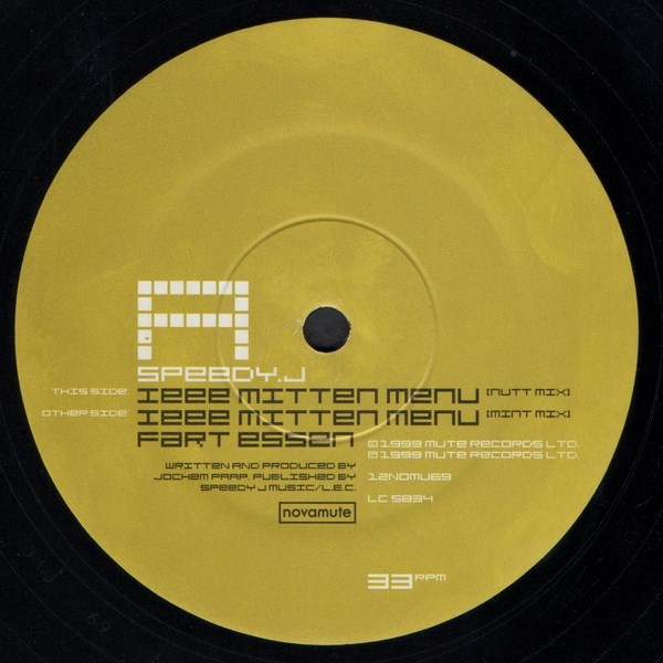 Speedy J - Ieee Mitten Menu | NovaMute (12NOMU69) - 3