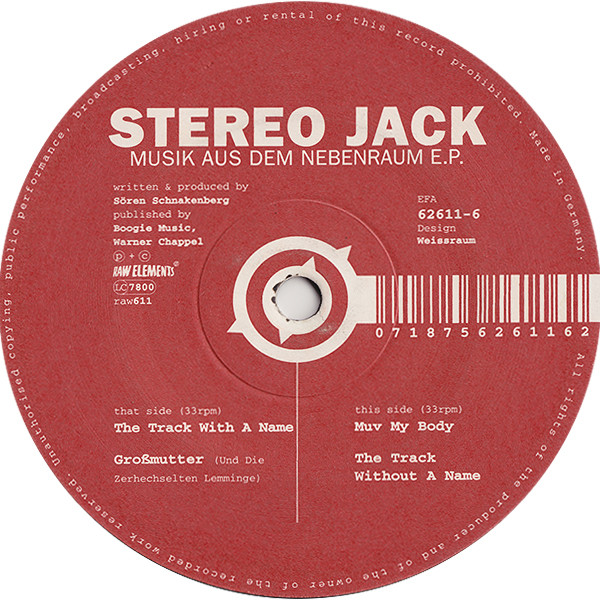 Stereo Jack - Musik Aus Dem Nebenraum E.P. | Raw Elements (Raw 611)