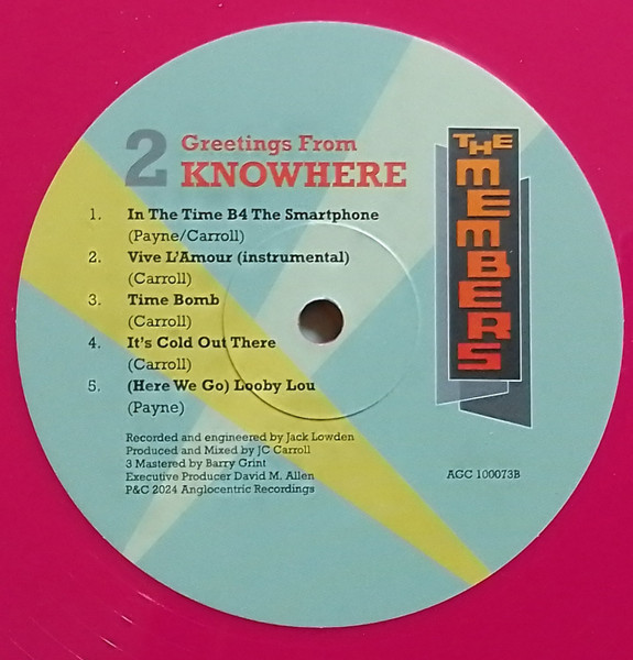 The Members - Greetings From Knowhere | AngloCentric Records (AGC 100073) - 4