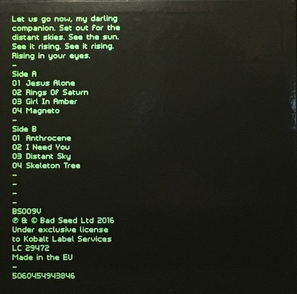 Nick Cave & The Bad Seeds - Skeleton Tree | Bad Seed Ltd. (BS009V) - 2