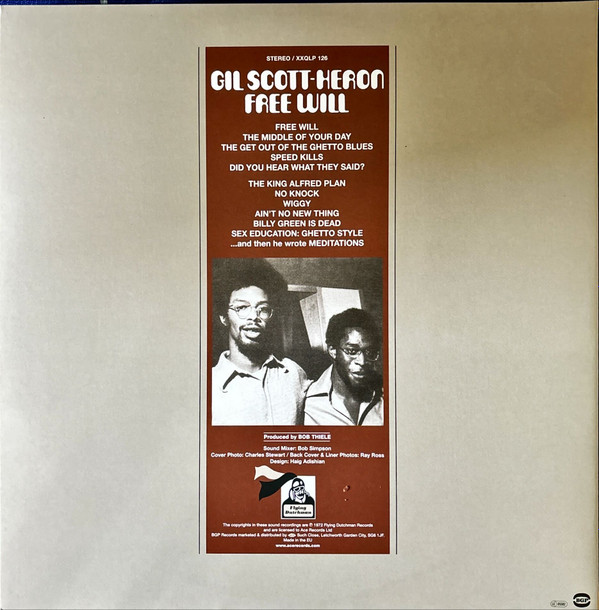 Gil Scott-Heron - Free Will | BGP Records (XXQLP 126)