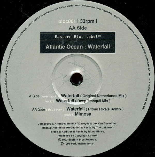Atlantic Ocean - Waterfall | Eastern Bloc Records (Bloc001) - 3