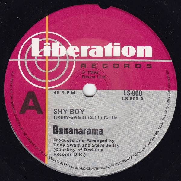 Bananarama - Shy Boy | Liberation Records (LS-800)