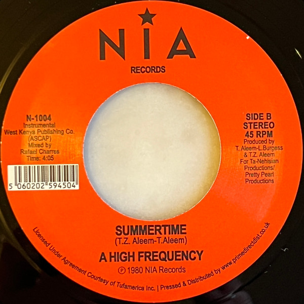 High Frequency - Summertime | NIA Records (N-1004)