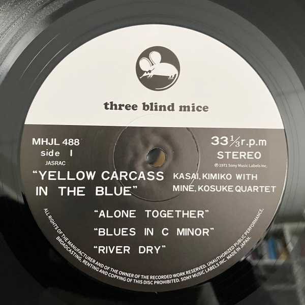 Kimiko Kasai With Kosuke Mine Quartet - Yellow Carcass In The Blue | Three Blind Mice (MHJL-488) - 4