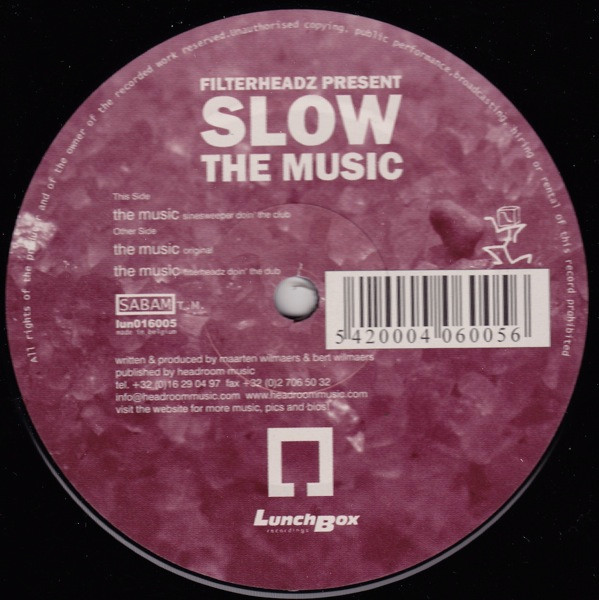 Filterheadz Presents Slow - The Music | Lunchbox Recordings (LUN016005) - 3