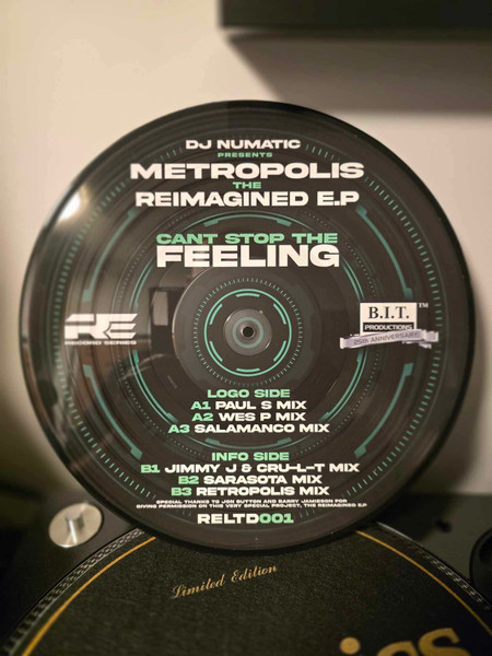 Dj Numatik Presents Evolution - The Reimagined E.P - Can't Stop The Feeling | R.E Records (RE-LTD001) - 2 Dj Numatik Presents Evolution - The Reimagined E.P - Can't Stop The Feeling | R.E Records (RE-LTD001) - 2