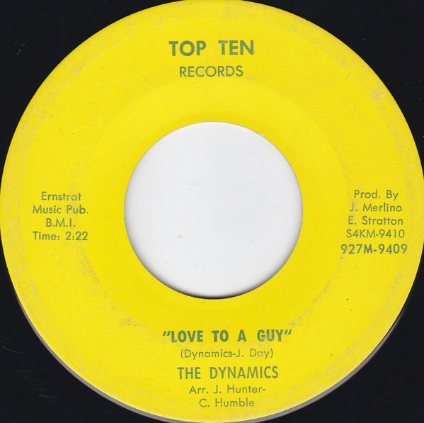 The Dynamics - Whenever I'm Without You | Top Ten Records (927M-9409) - 2