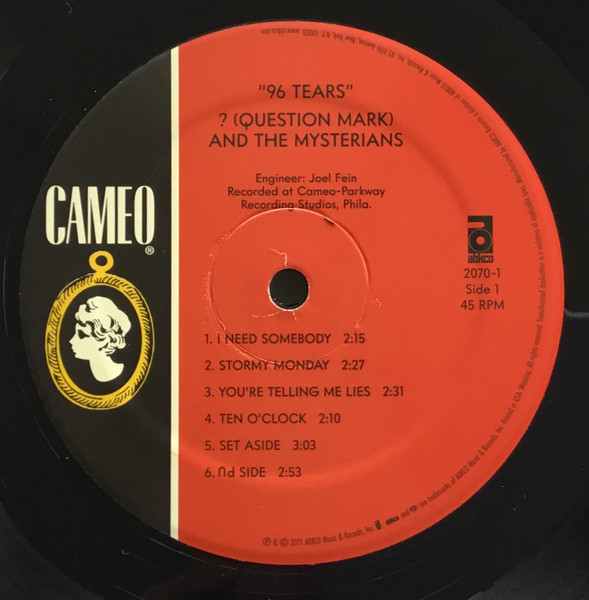 ? & The Mysterians - 96 Tears | ABKCO Music, Inc. (2070-1) - 3