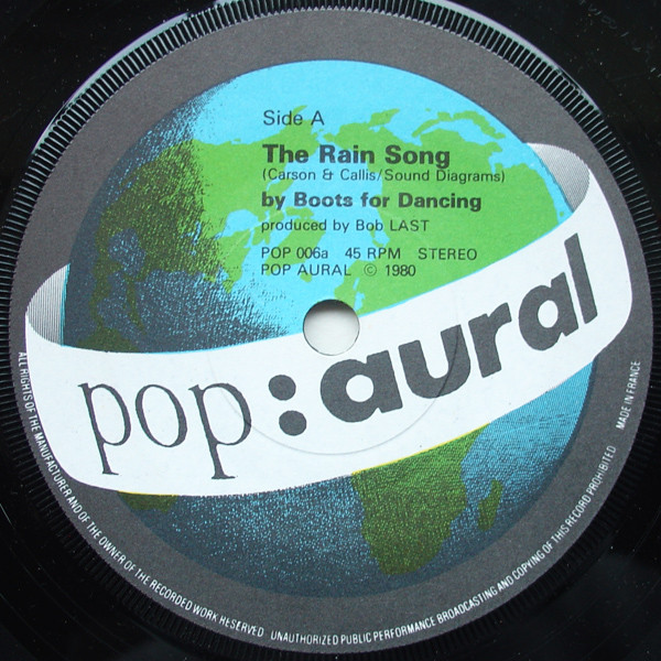 Boots For Dancing - The Rain Song / Hesitate | Pop Aural (POP 006) - 2