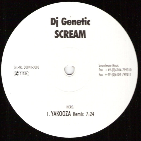 DJ Genetic - Scream | Soundwave Music (SOUND-3003) - main DJ Genetic - Scream | Soundwave Music (SOUND-3003) - main