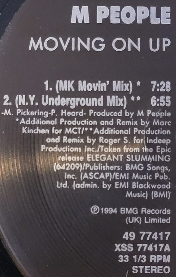 M People - Moving On Up | Epic (49 77417) - 5