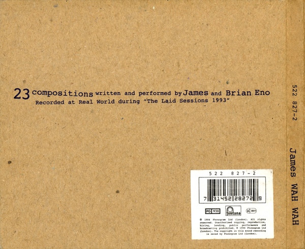 James / Brian Eno - Wah Wah | Fontana (522 827-2) - 2