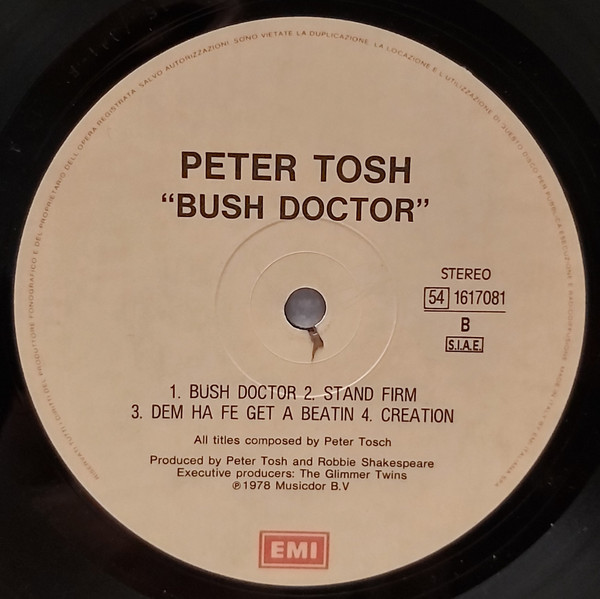 Peter Tosh - Bush Doctor | EMI (54 1617081) - 4 Peter Tosh - Bush Doctor | EMI (54 1617081) - 4