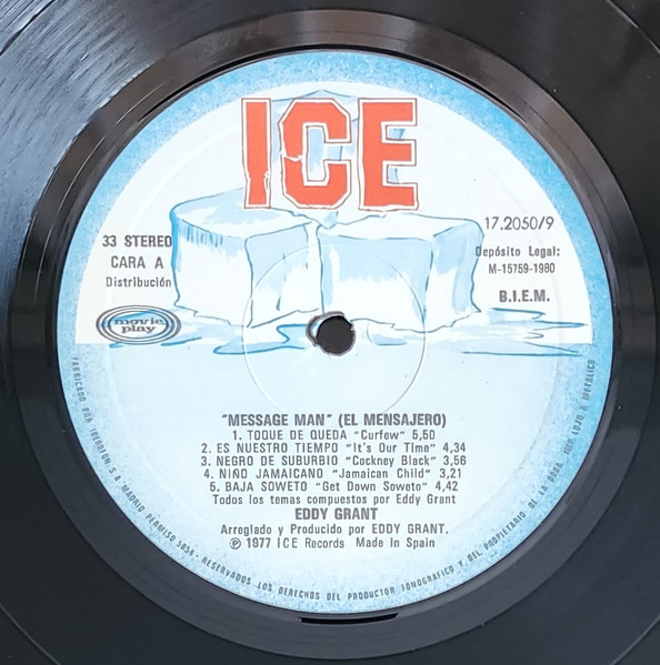 Eddy Grant - Message Man = El Mensajero | ICE (17.2050/9) - 3 Eddy Grant - Message Man = El Mensajero | ICE (17.2050/9) - 3