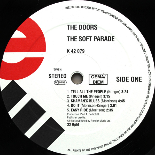 The Doors - The Soft Parade | Elektra (42079) - 3 The Doors - The Soft Parade | Elektra (42079) - 3