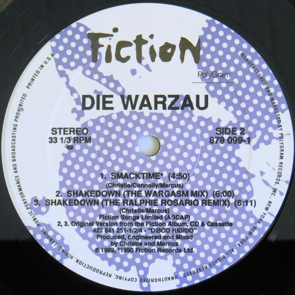 Die Warzau - Bodybag / Shakedown | Fiction Records (879 099-1) - 3