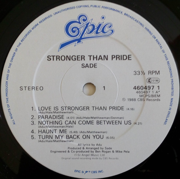 Sade - Stronger Than Pride | Epic (460497 1) - 3