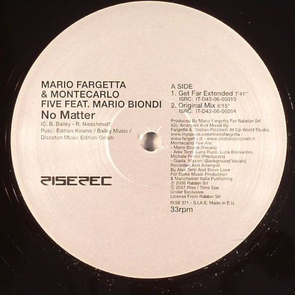 Mario Fargetta & Montecarlo5 Feat. MarioBiondi - No Matter | Rise (RISE 371) - main