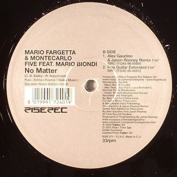 Mario Fargetta & Montecarlo5 Feat. MarioBiondi - No Matter | Rise (RISE 371) - 2