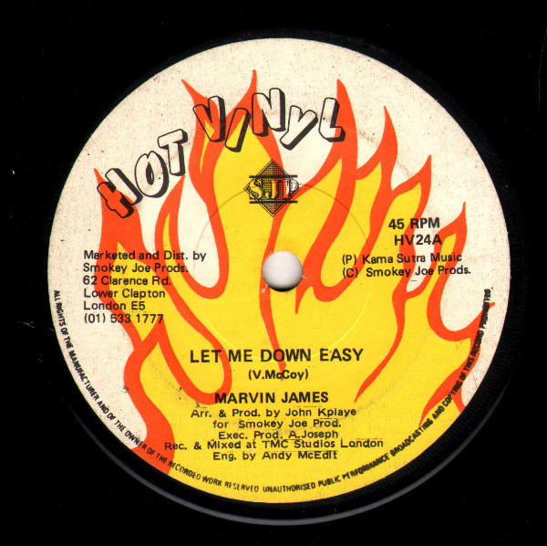 Marvin James / Hot Vinyl Rythm Band - Let Me Down Easy | Hot Vinyl (HV24)