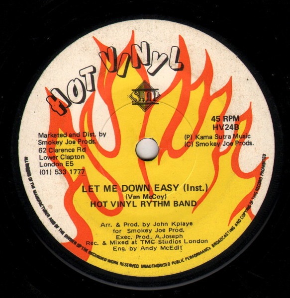 Marvin James / Hot Vinyl Rythm Band - Let Me Down Easy | Hot Vinyl (HV24) - 2