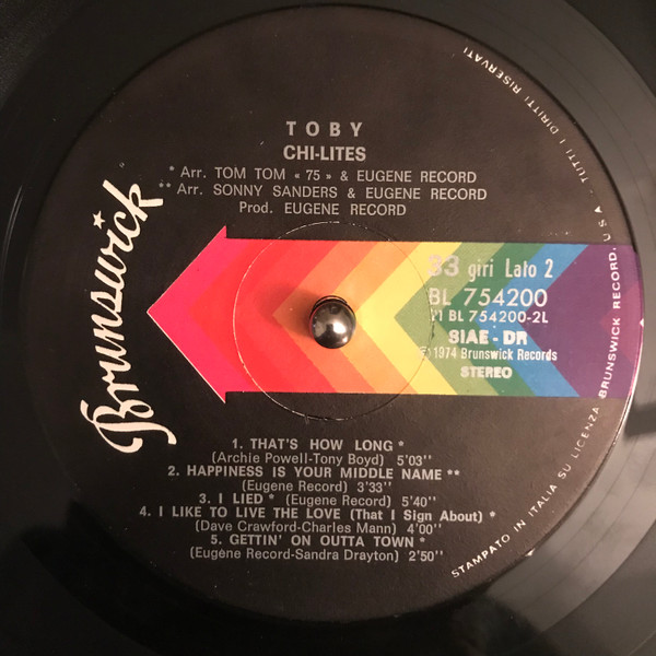 The Chi-Lites - Toby | Brunswick (BL 754200) - 4
