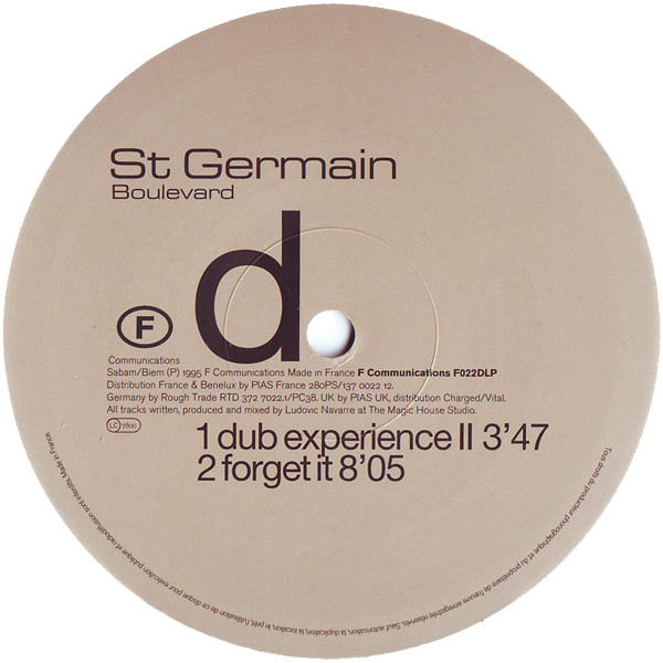 St Germain - Boulevard (The Complete Series) | F Communications (F022DLP) - 7 St Germain - Boulevard (The Complete Series) | F Communications (F022DLP) - 7