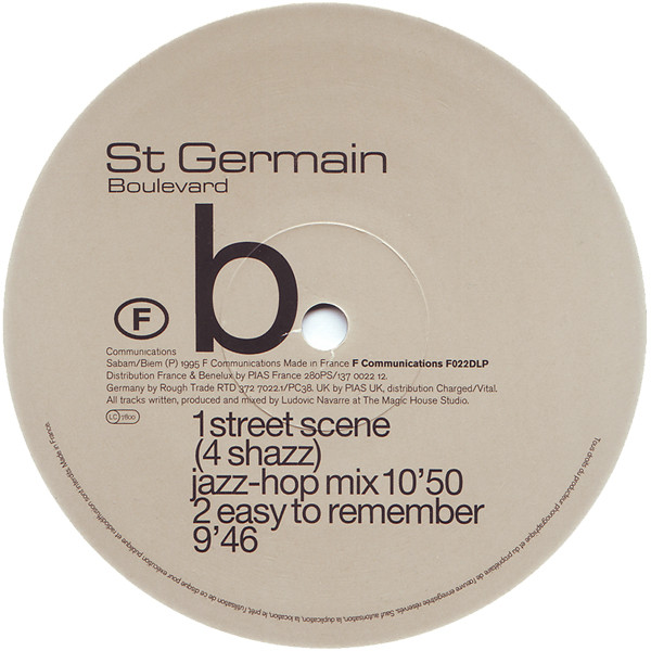 St Germain - Boulevard (The Complete Series) | F Communications (F022DLP) - 5 St Germain - Boulevard (The Complete Series) | F Communications (F022DLP) - 5