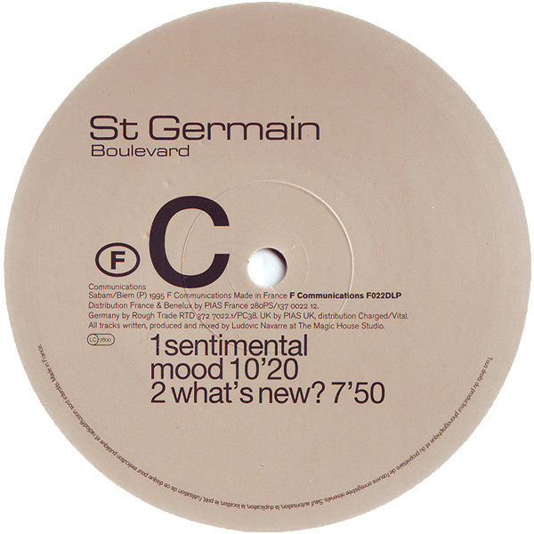 St Germain - Boulevard (The Complete Series) | F Communications (F022DLP) - 6 St Germain - Boulevard (The Complete Series) | F Communications (F022DLP) - 6