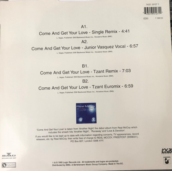 Real McCoy - Come And Get Your Love | Logic Records (74321 30127 1) - 2