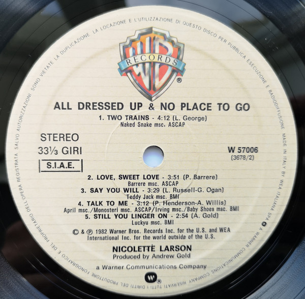 Nicolette Larson - All Dressed Up & No Place To Go | Warner Bros. Records (W 57006) - 4 Nicolette Larson - All Dressed Up & No Place To Go | Warner Bros. Records (W 57006) - 4