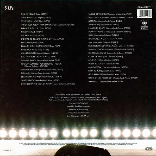 Bruce Springsteen & The E-Street Band - Live/1975-85 | CBS (CBS 450227 1) - 2