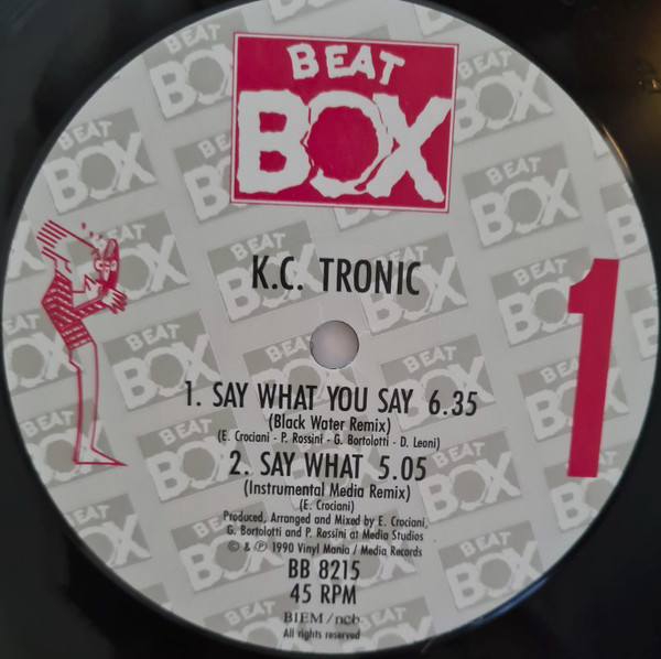 K.C. Tronic - Say What | Beat Box (BB 8215) - 3