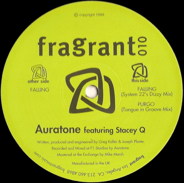 Auratone Featuring Stacey Q - Falling | Fragrant Music (FRA 10)