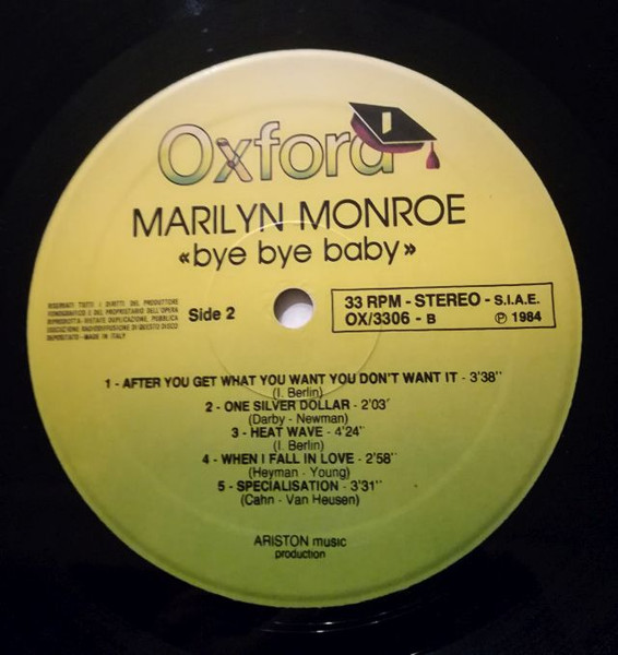 Marilyn Monroe - Bye Bye Baby | Oxford (OX/3306) - 4