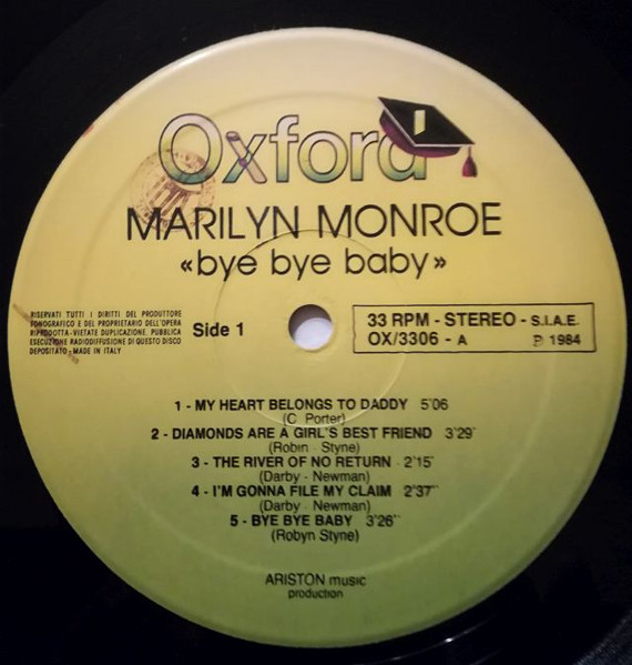 Marilyn Monroe - Bye Bye Baby | Oxford (OX/3306) - 3