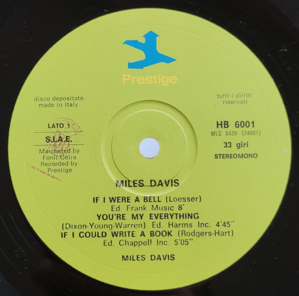 Miles Davis - Miles Davis | Prestige (HB 6001) - 4 Miles Davis - Miles Davis | Prestige (HB 6001) - 4