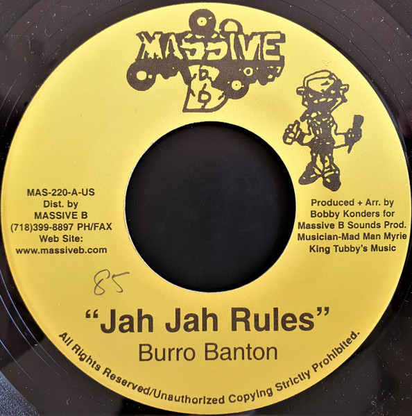 Burro Banton - Jah Jah Rules | Massive B (MAS-220)