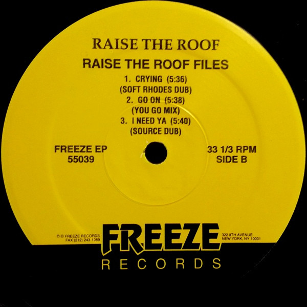 Raise The Roof - Files EP | Freeze Records (55039) - 4 Raise The Roof - Files EP | Freeze Records (55039) - 4