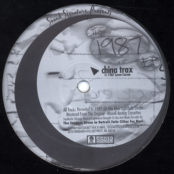 Leron Carson / Theo Parrish - The 1987 EP | Sound Signature (SS012)