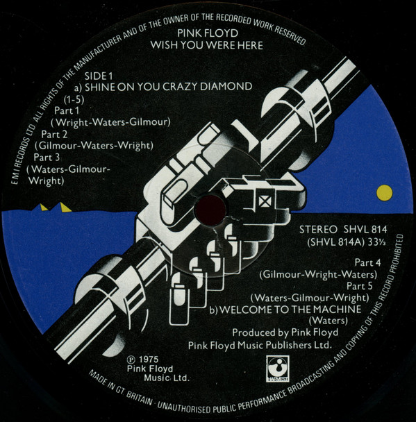 Pink Floyd - Wish You Were Here | Harvest (SHVL 814) - 7