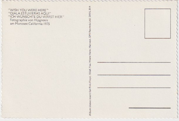 Pink Floyd - Wish You Were Here | Harvest (SHVL 814) - 10