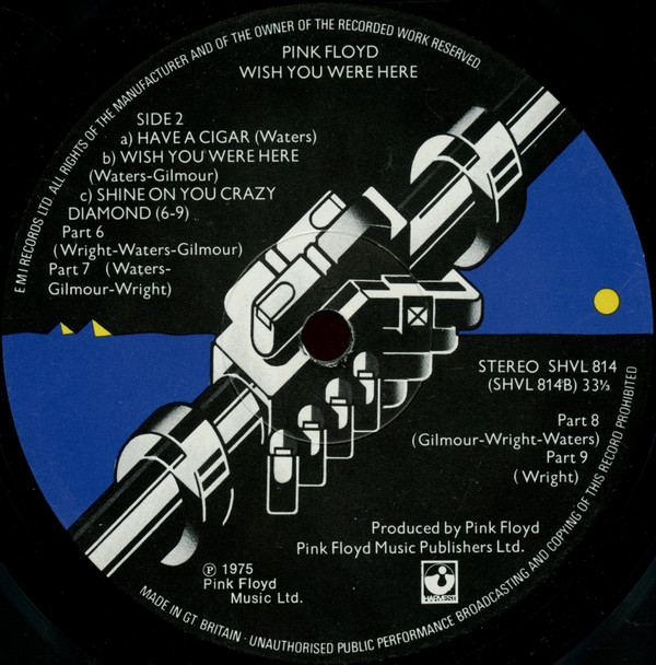 Pink Floyd - Wish You Were Here | Harvest (SHVL 814) - 8