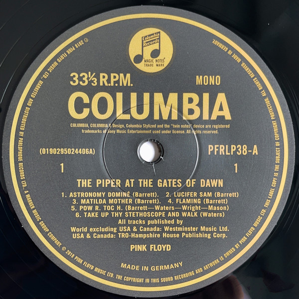 Pink Floyd - The Piper At The Gates Of Dawn | Pink Floyd Records (PFRLP38) - 2